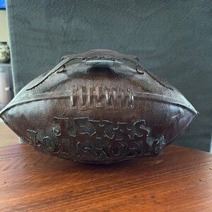 University of Texas Longhorn Metal Football sculpture, no stand